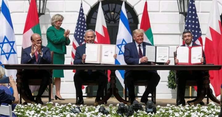 توقيع الإمارات وإسرائيل معاهدة السلام التاريخية 