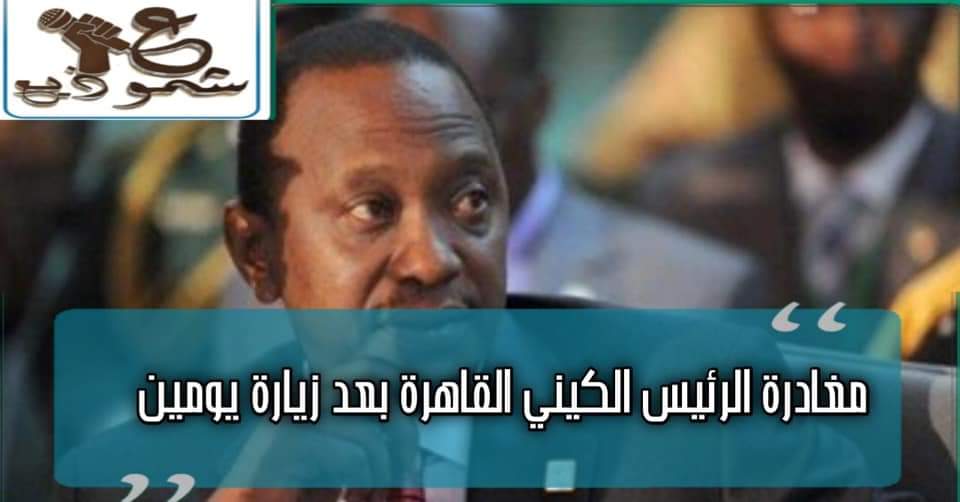 مغادرة الرئيس الكيني القاهرة بعد زيارة يومين