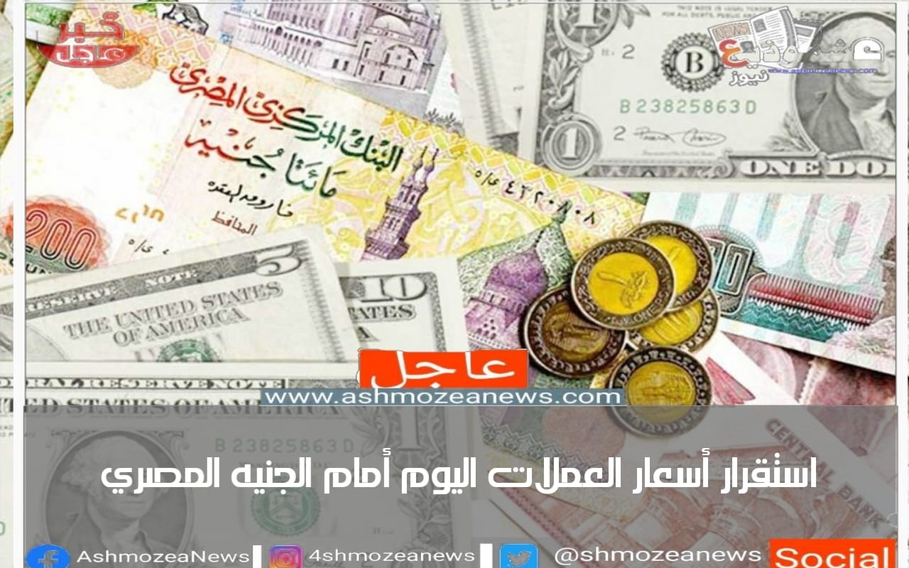 استقرار أسعار العملات اليوم أمام الجنيه المصري
