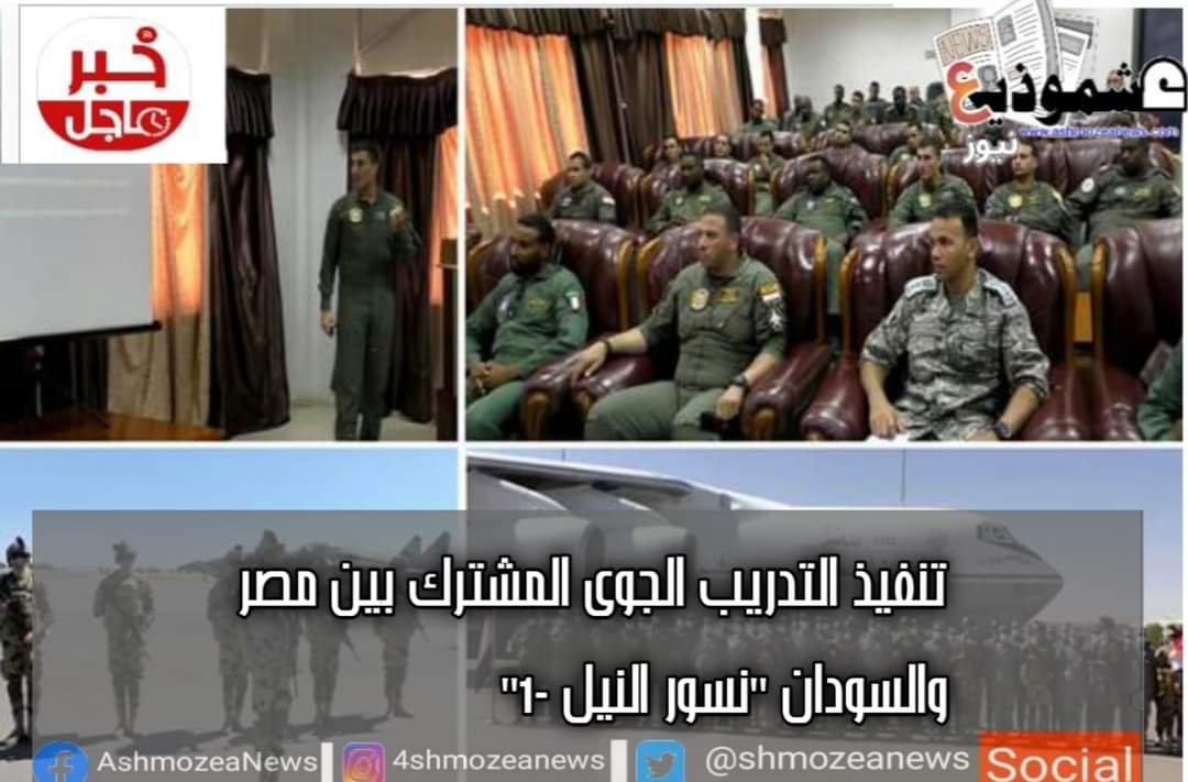تنفيذ التدريب الجوى المشترك بين مصر والسودان "نسور النيل -1"