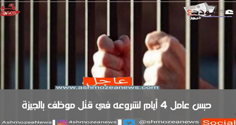 حبس عامل 4 أيام لشروعه فى قتل موظف بالجيزة
