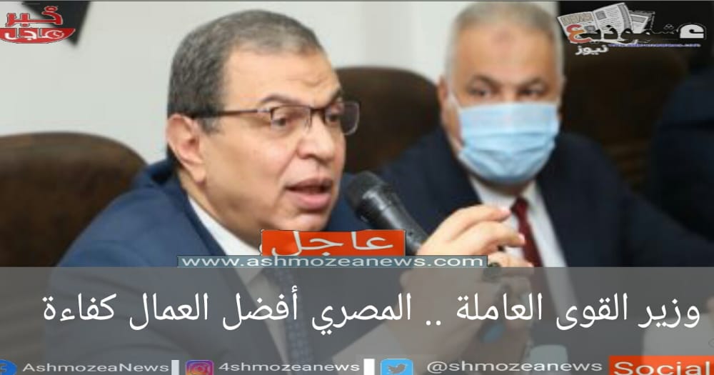 وزير القوى العاملة ..  العامل المصري أفضل العمال كفاءة