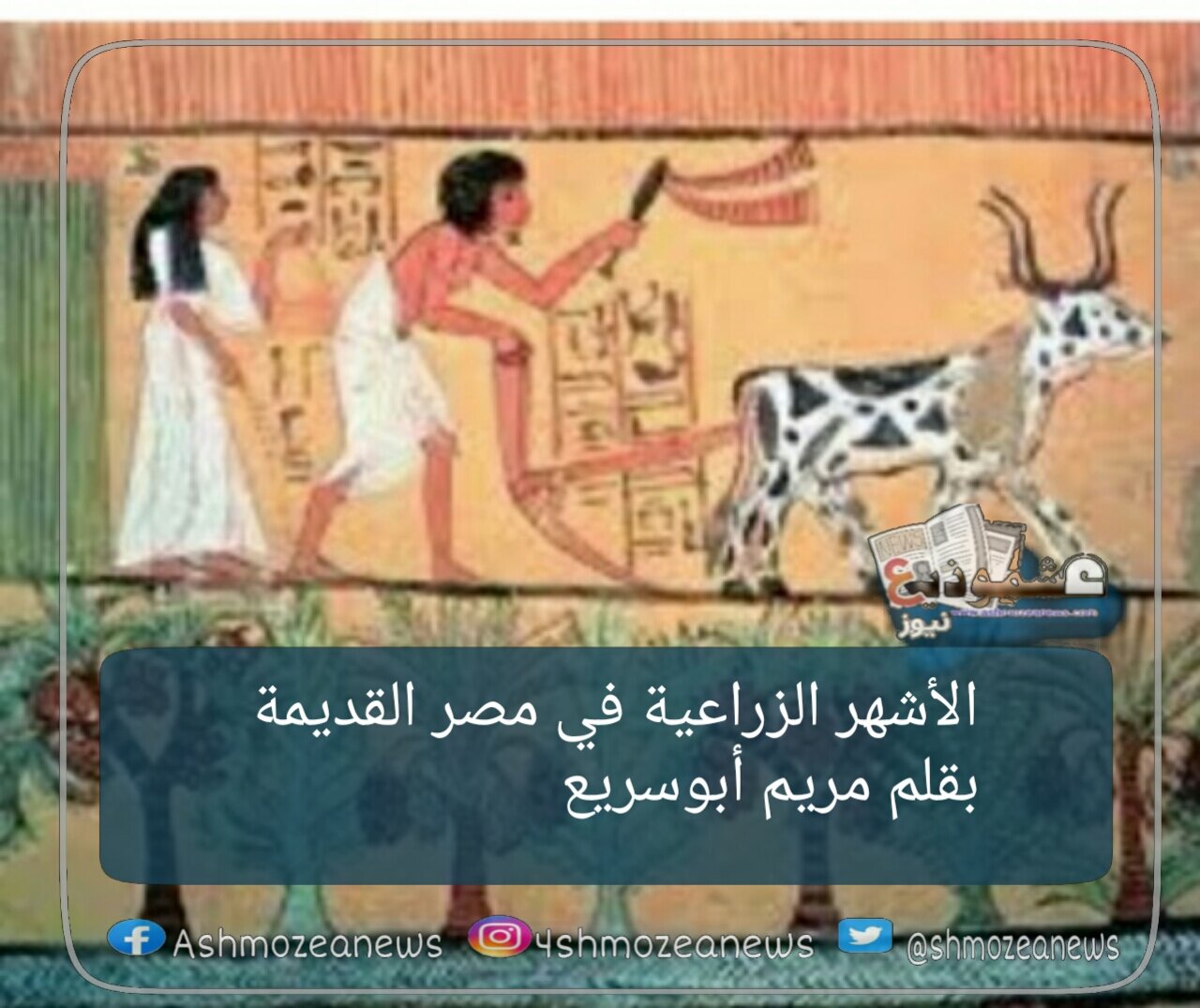 الأشهر الزراعية في مصر القديمة 