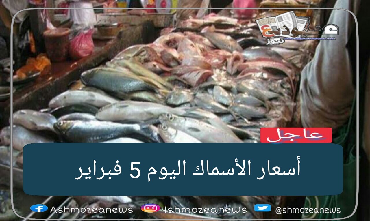 أسعار الأسماك اليوم الجمعة الموافق 5 فبراير 2021 