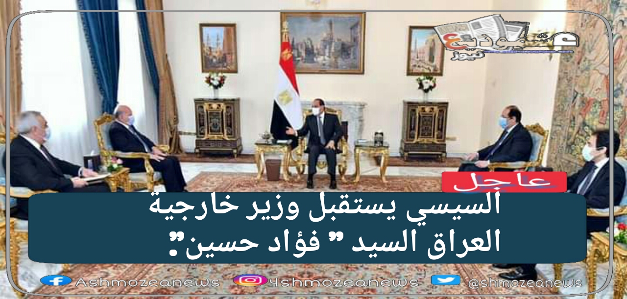السيسي يستقبل وزير خارجية العراق السيد " فؤاد حسين".