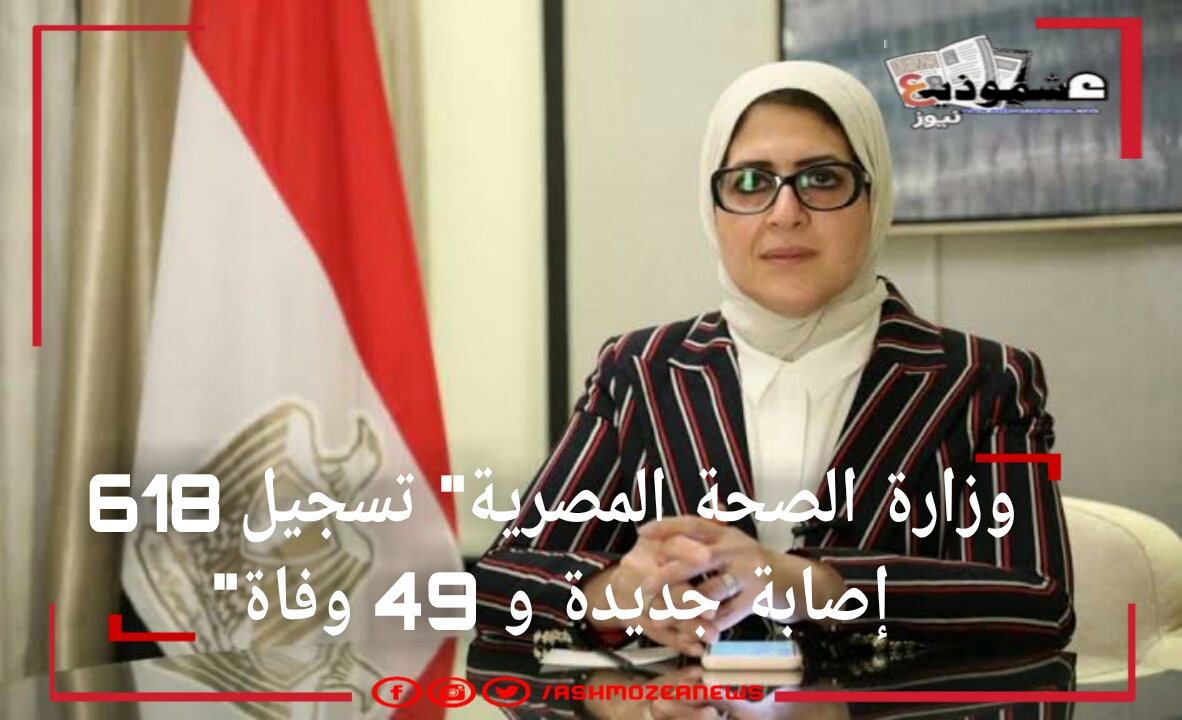 وزارة الصحة المصرية" تسجيل 618 إصابة جديدة و 49 وفاة" 