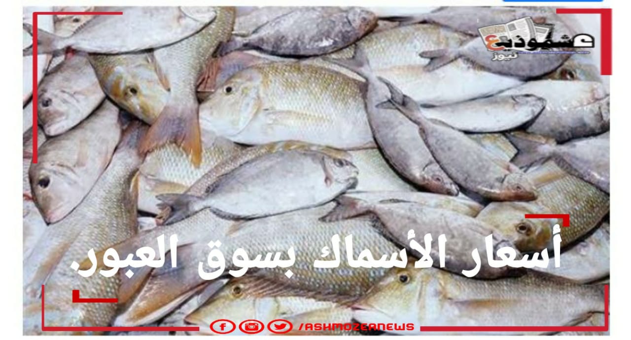 أسعار الأسماك بسوق العبور اليوم.