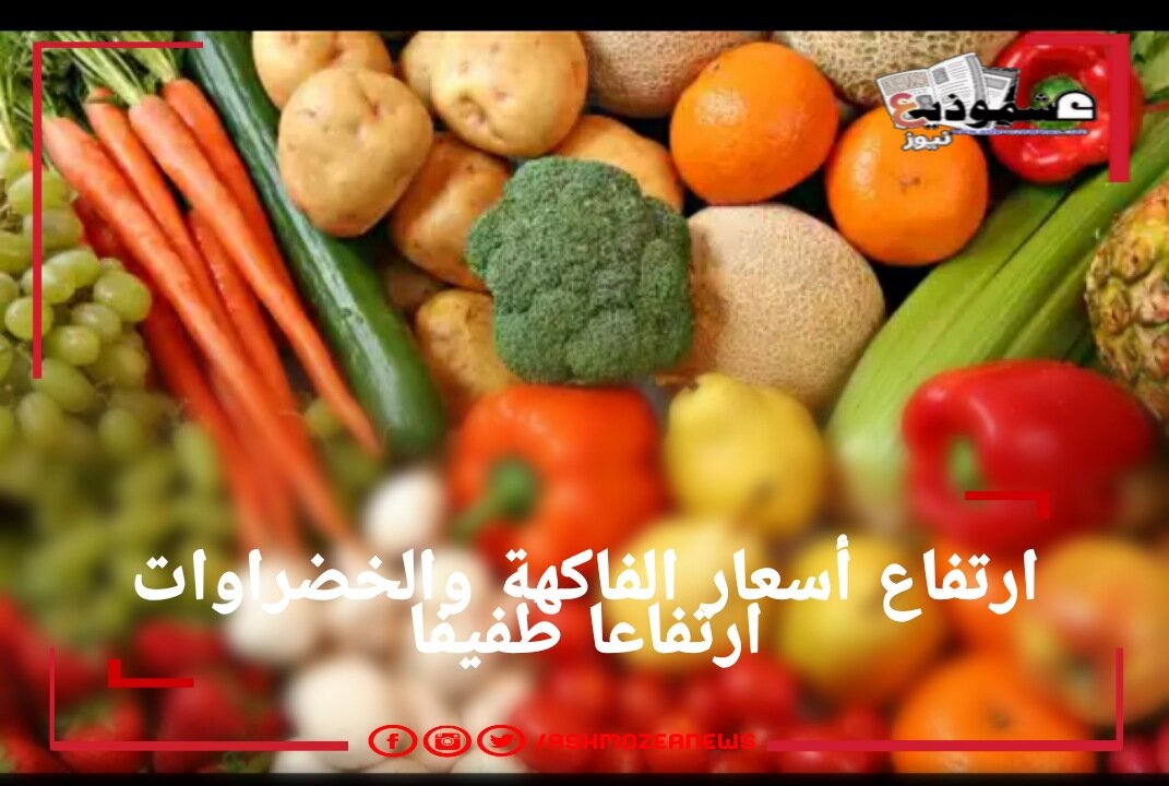 ارتفاع أسعار الفاكهة والخضراوات ارتفاعا طفيفا