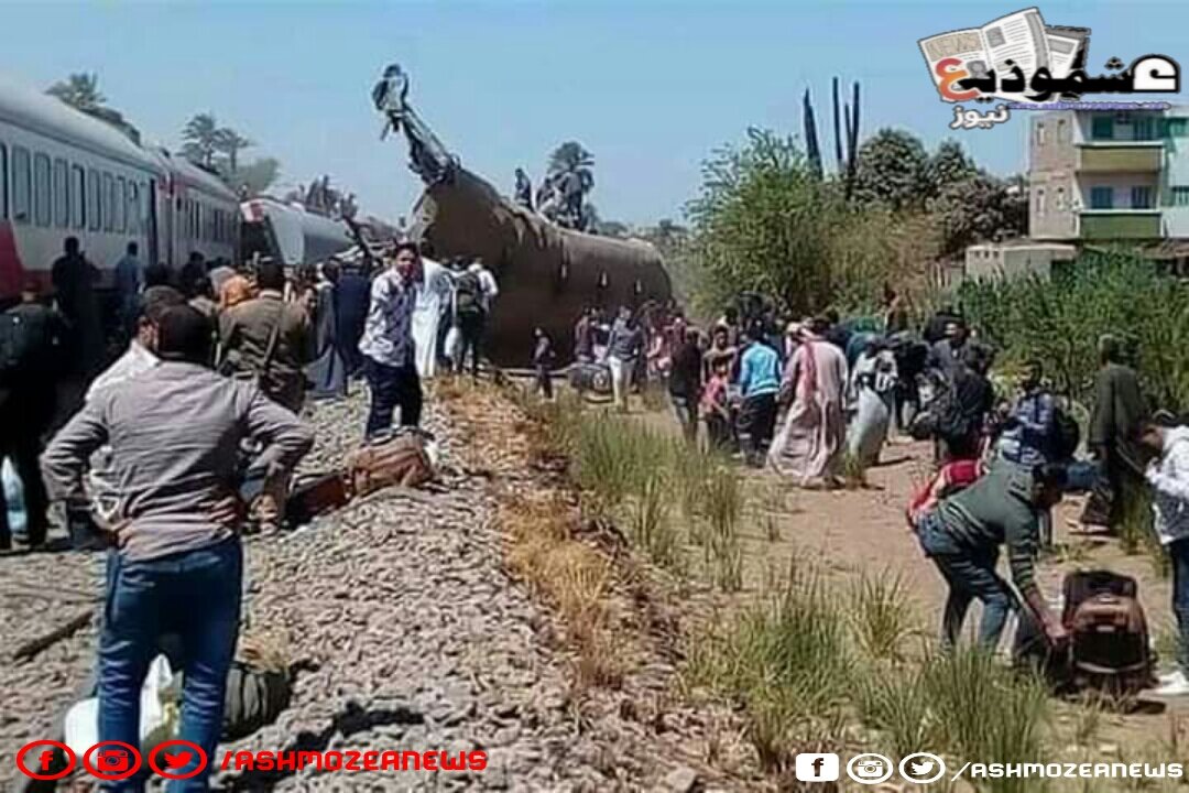 وفاة 32 مواطن وإصابة 66 آخرين في حادث قطاري سوهاج