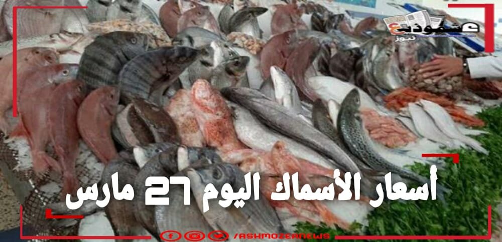 أسعار الأسماك اليوم 27 مارس 