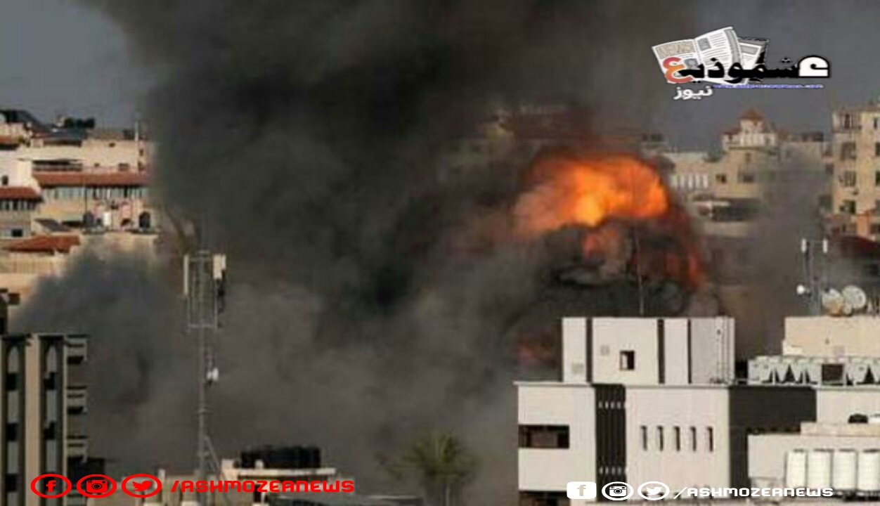 خبر عاجل.. قوات الاحتلال الصهيوني حطمت برج الأندلس السكني غربي غزة