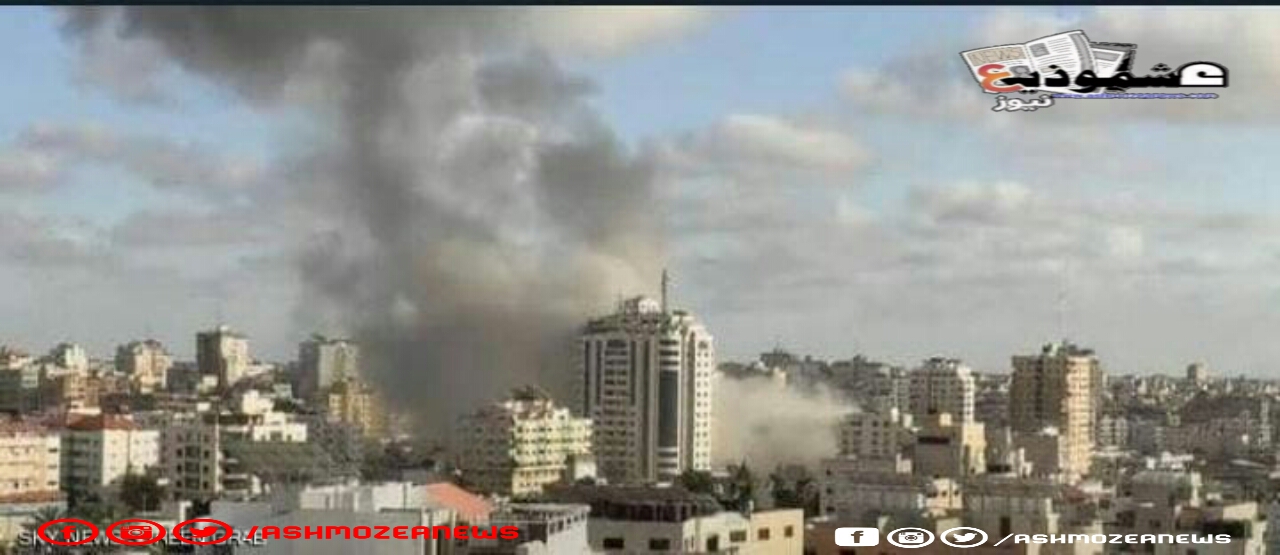 استهداف إسرائيل لمبنى في غزة بدون سابق إنذار. 