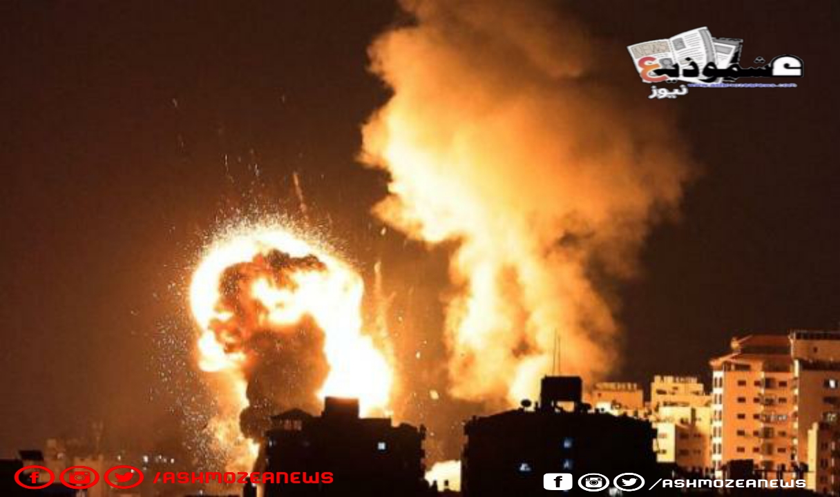 إصابة ضحايا فلسطينين نتيجة للقصف الإسرائيلي بشرق غزة 