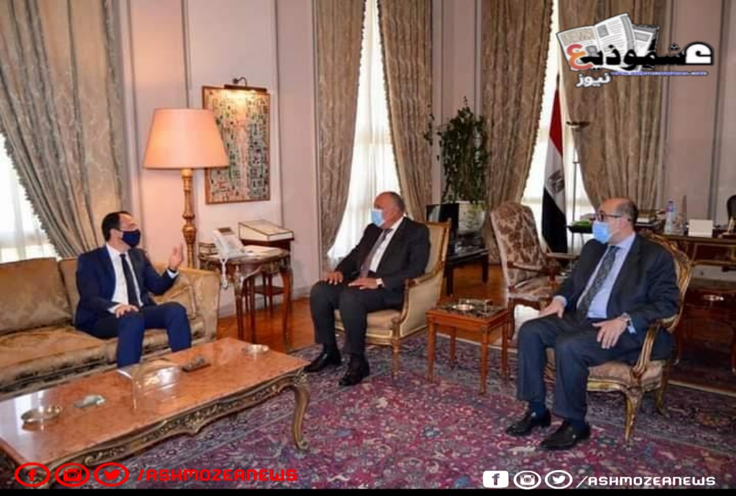 وزير خارجية قبرص مع وزير الخارجية المصري بشأن القضايا الإقليمية