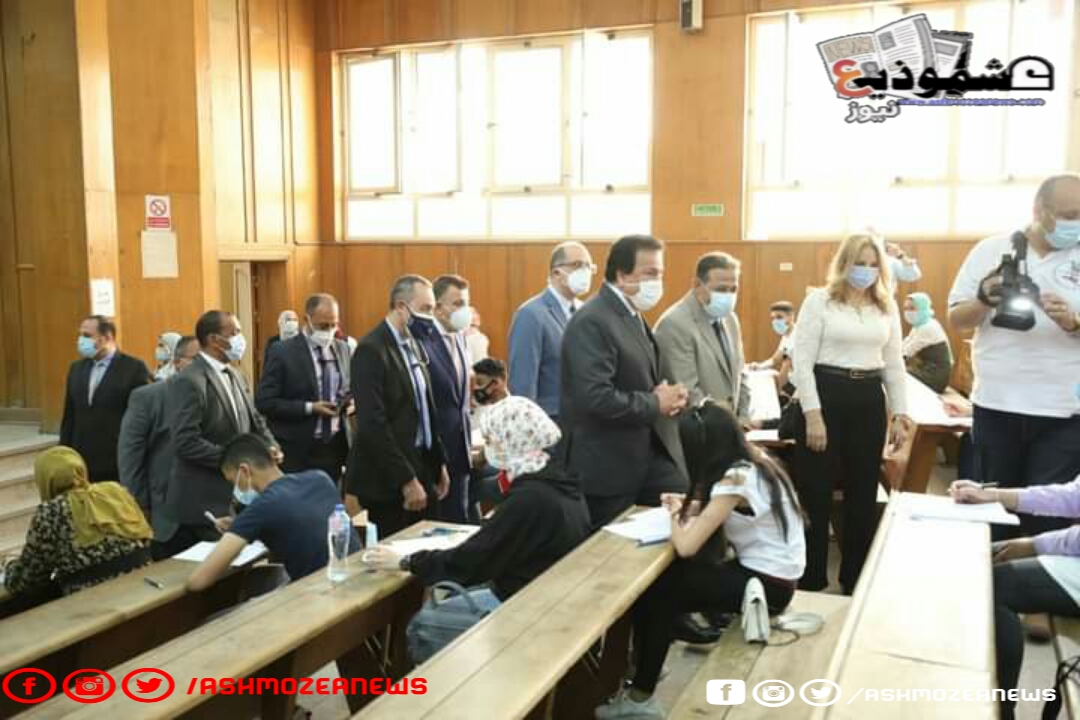وزير التعليم العالي يتفقد لجان الامتحانات بجامعة عين شمس