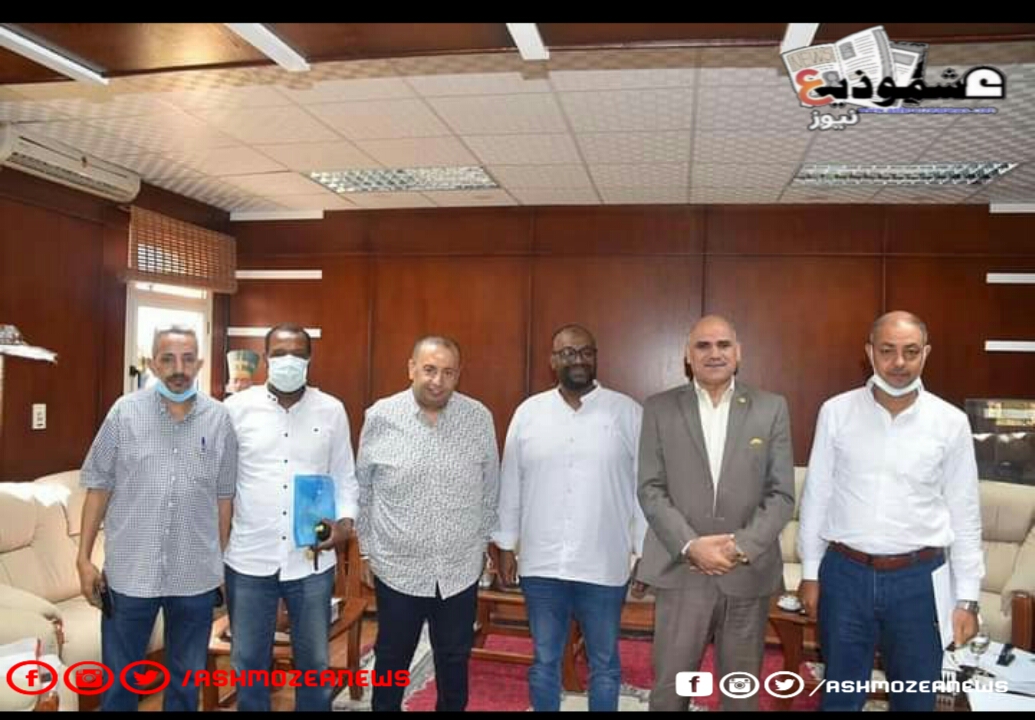 اجتماع بين رئيس جامعة الأقصر ورئيس جهاز مدينة طيبة الجديدة.