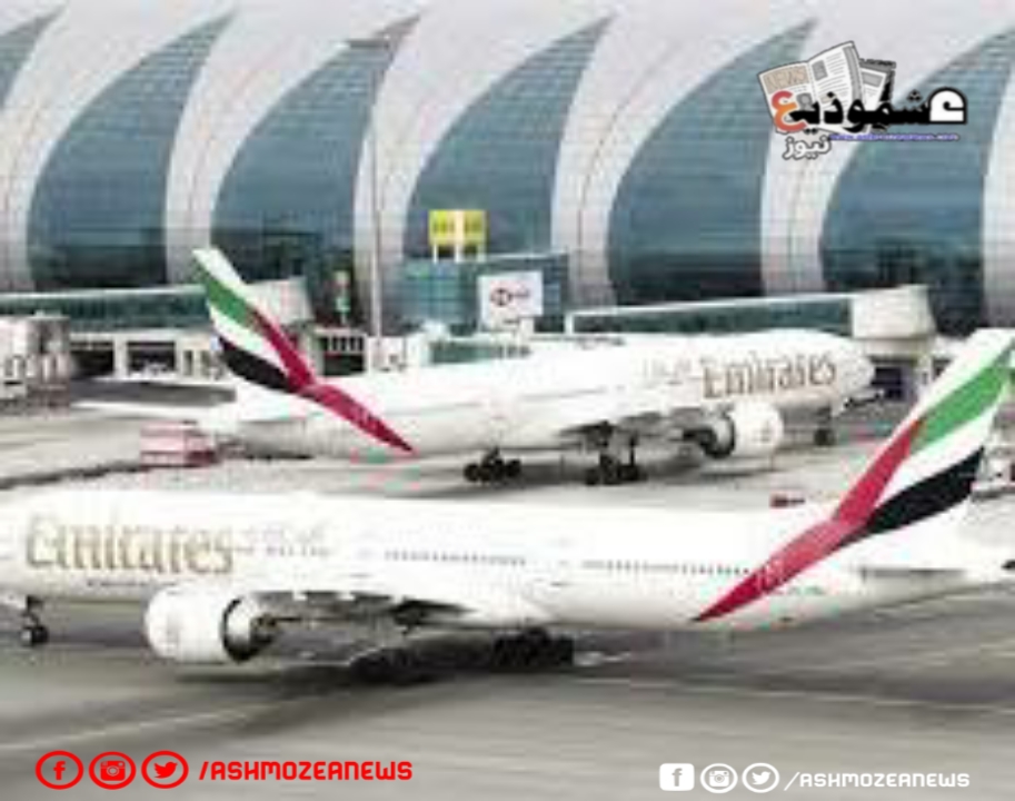 اصطدام طائرتين في مطار دبى الدولي.
