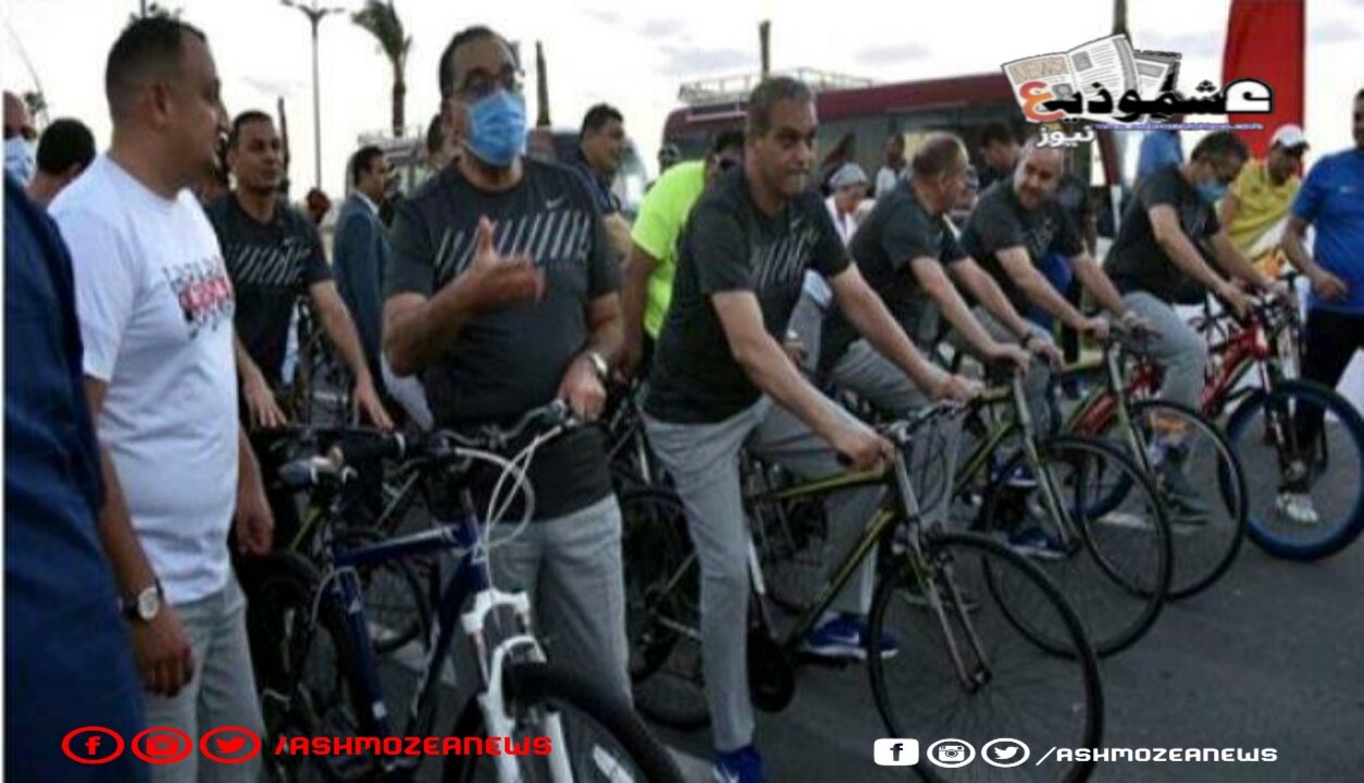 مدبولي يشهد انطلاق سباق الدراجات للشباب بمقر مجلس الوزراء