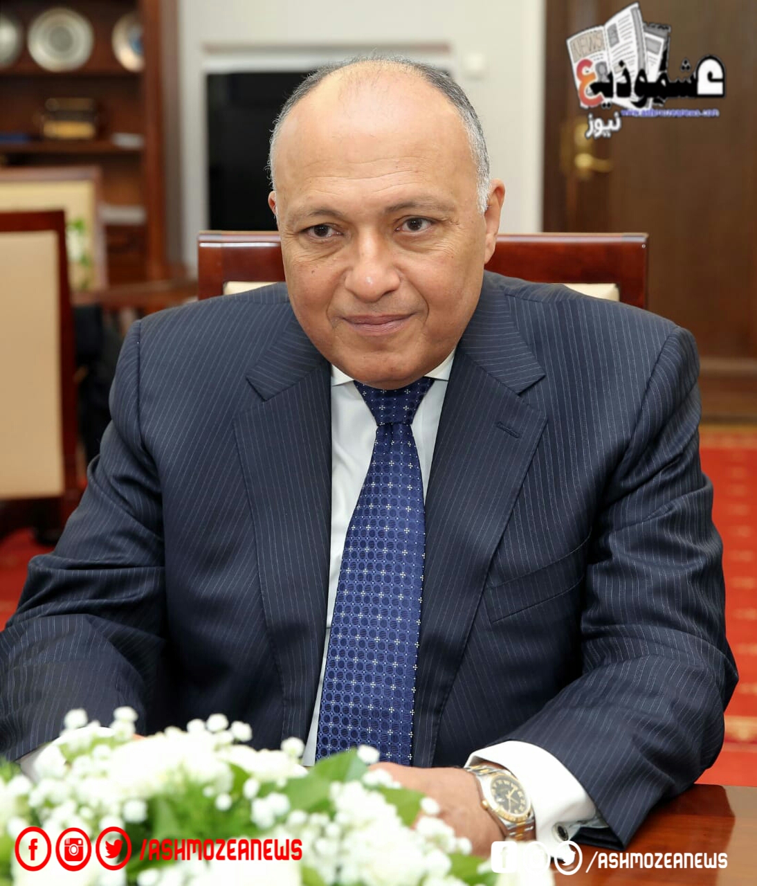 وزير الخارجية المصري يجري اتصال هاتفي مع نظيره المغربي والجزائري.