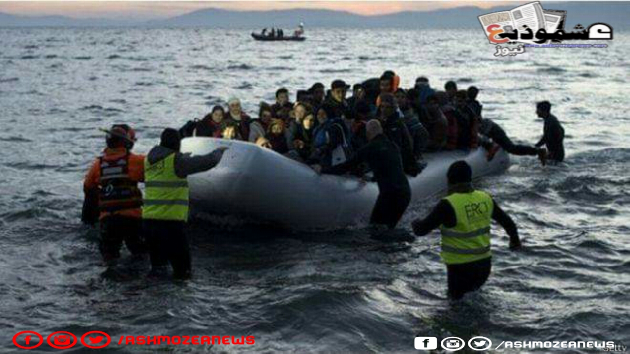 إنقاذ عشرات المهاجرين من الغرق في بحر إيجه من قبل خفر السواحل التركي 