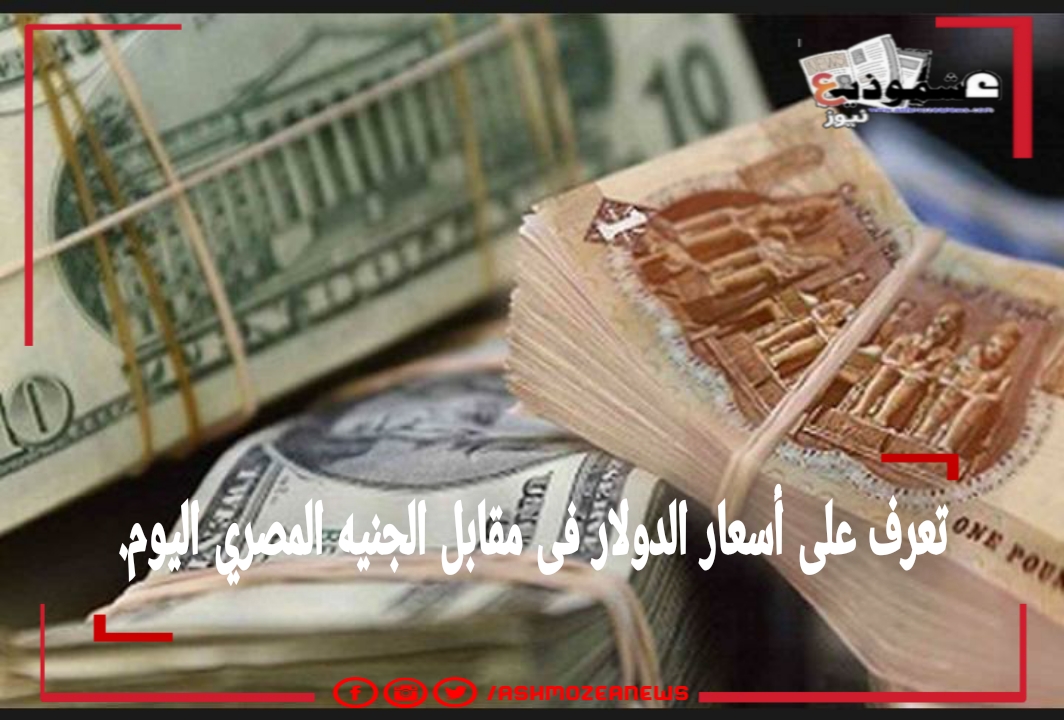 استقرار صرف الدولار الأمريكي مقابل الجنيه المصري اليوم 