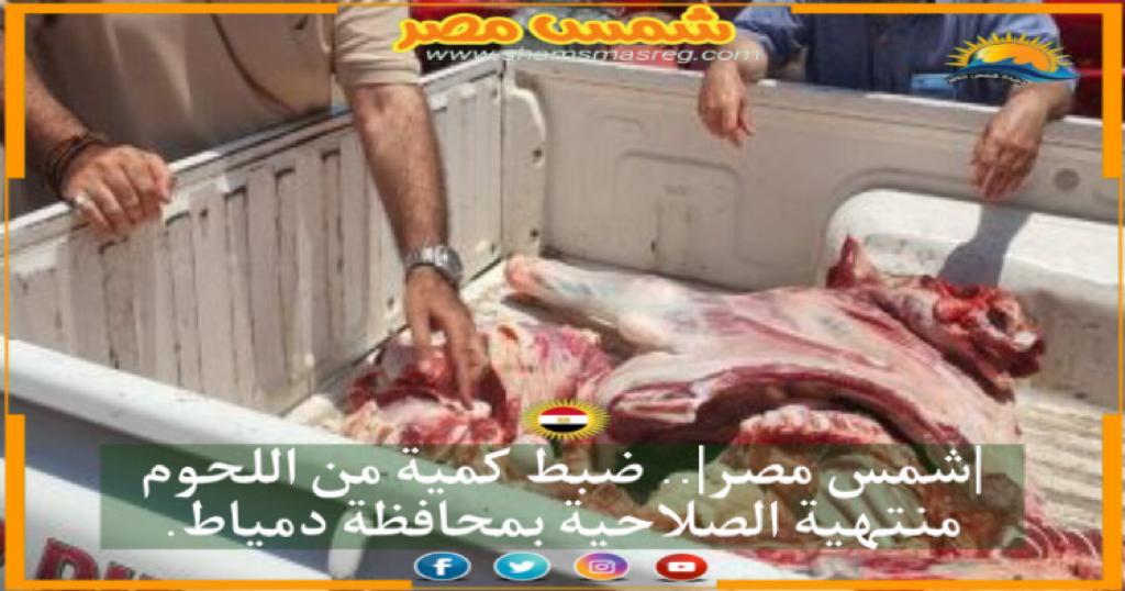 |شمس مصر|.. ضبط كمية من اللحوم منتهية الصلاحية بمحافظة دمياط.