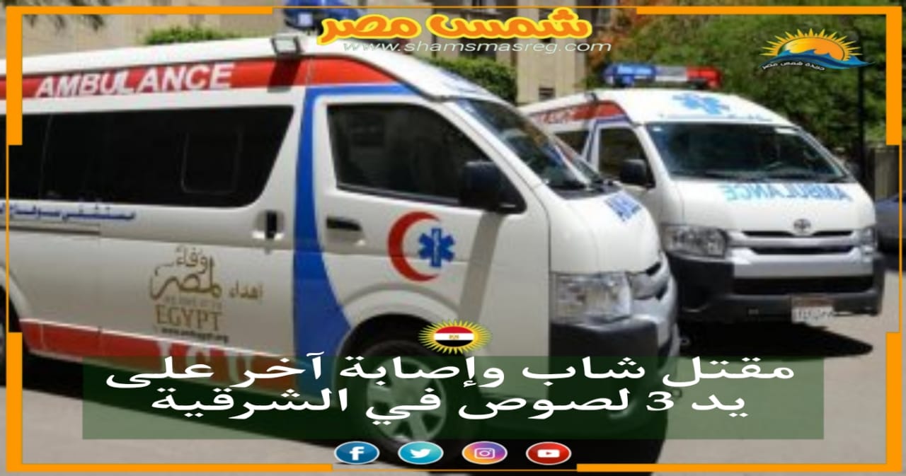 |شمس مصر|.. مقتل شاب وإصابة آخر على يد 3 لصوص في الشرقية